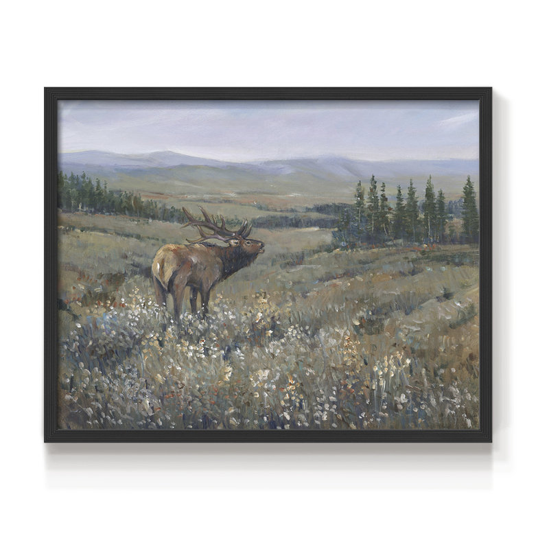 Faune de l'Ouest I - reproduction encadrée - réaménageable, H 11 po x l 14 po, Noir, noir, noir, noir