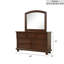Commode Meade (sans miroir), cerisier foncé