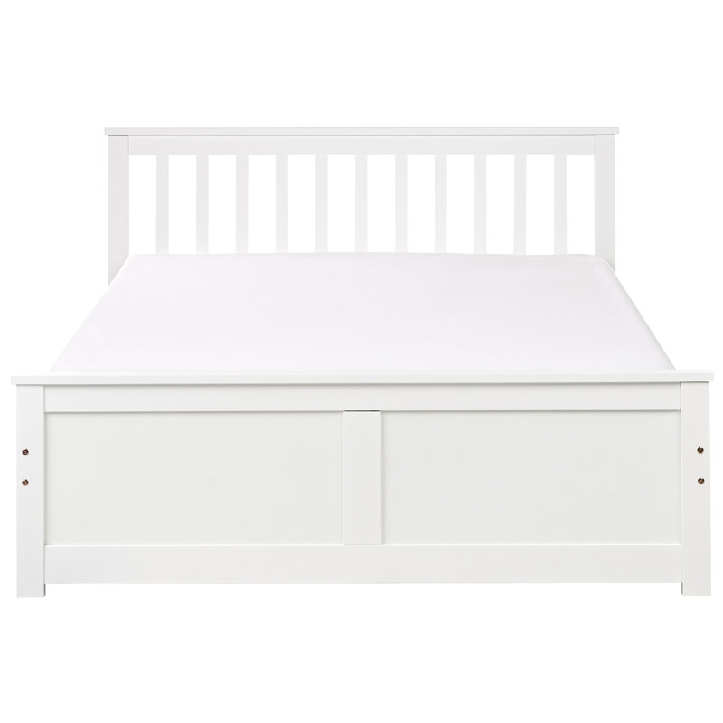Abdurahmon Drawers Bed Frame, European Double (140 x 200 cm), White