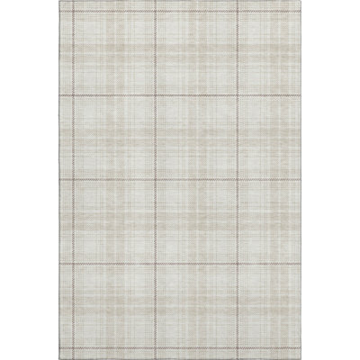 Premium Machine Washable Naglee AMF993 Plaid Rug