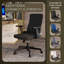 Chaise de bureau en coton avec appui-tête Safraz-1473060919