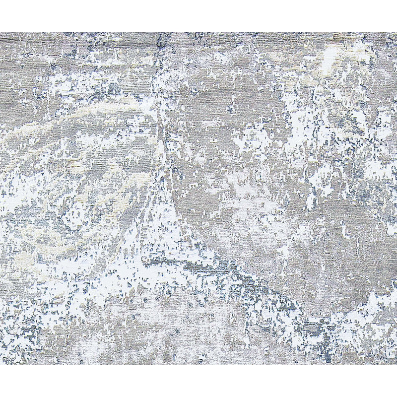 Area Rug in Beige/White/Gray, Rectangle 6' x 9'
