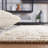 Archie-John Hand Woven Wool/Cotton Striped Rug in Black/Ivory-1861890953