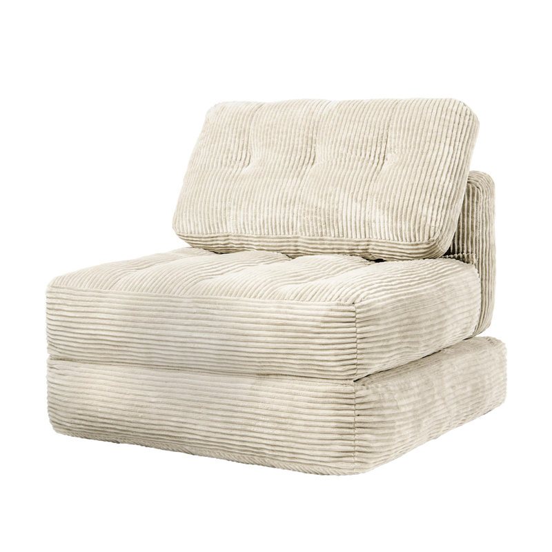 Boneless Folding Sofa Bed,Convertible Sleeper Chair for Adults,Folding Floor Couch with Pillow & Foam Filling for Living Room & Bedro