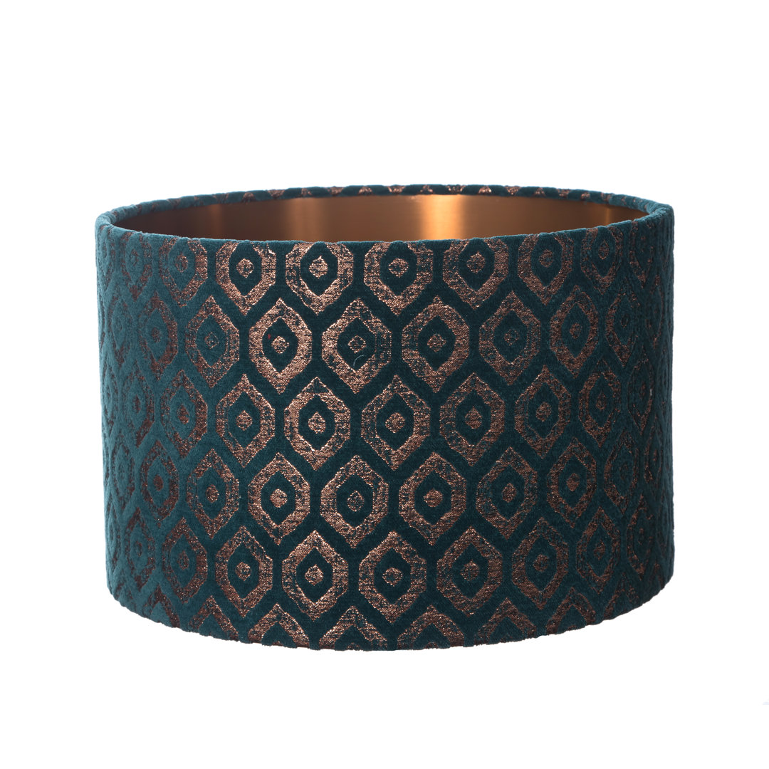 Handmade Luxury 30cm Velvet Drum Lamp Shade