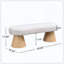 Banc de salle à manger avec repose-pieds en tissu pour salle à manger