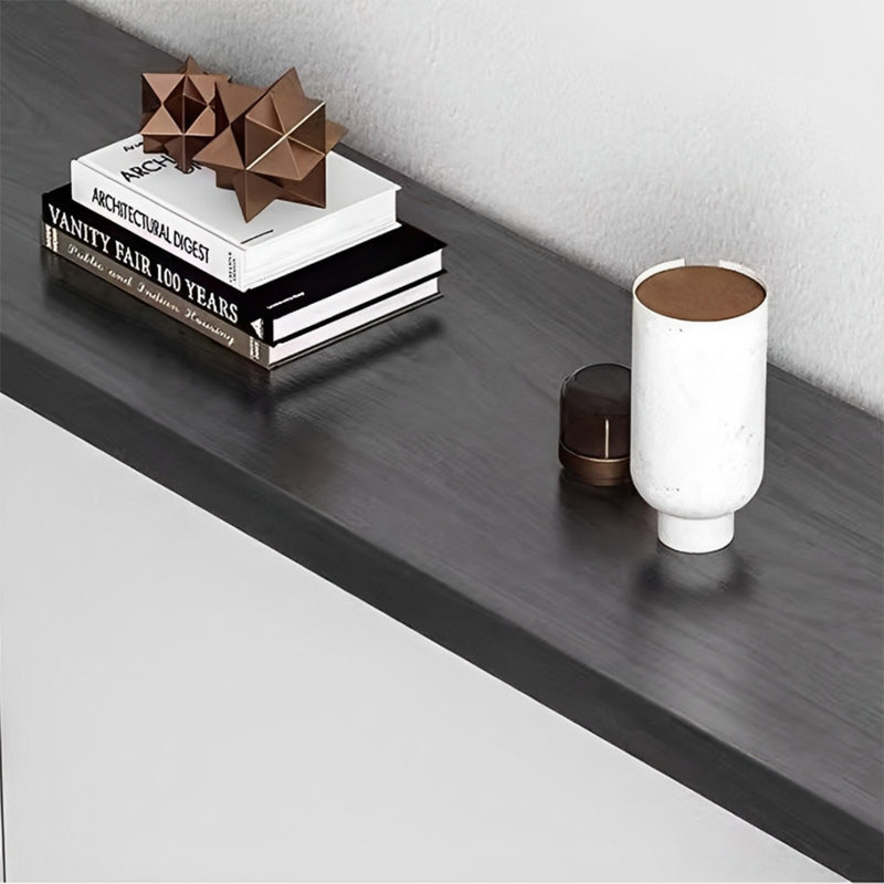 Console Modern Minimalist Art, Noir/transparent