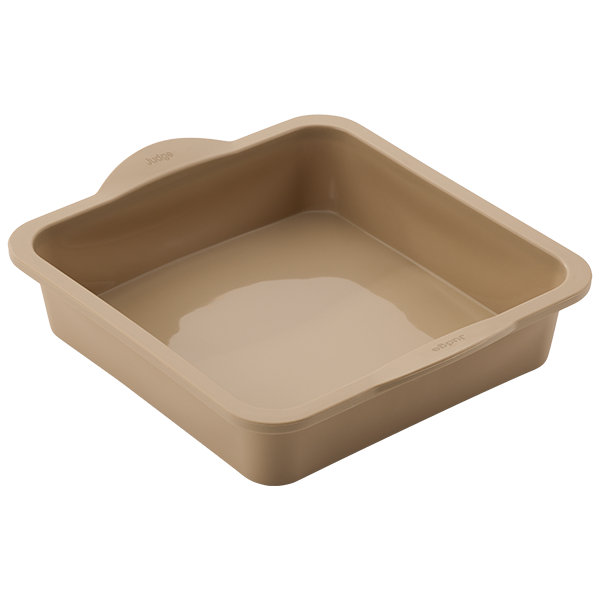 Judge Silicone, 8"/20cm Square Cake Tin, Hazelnut
