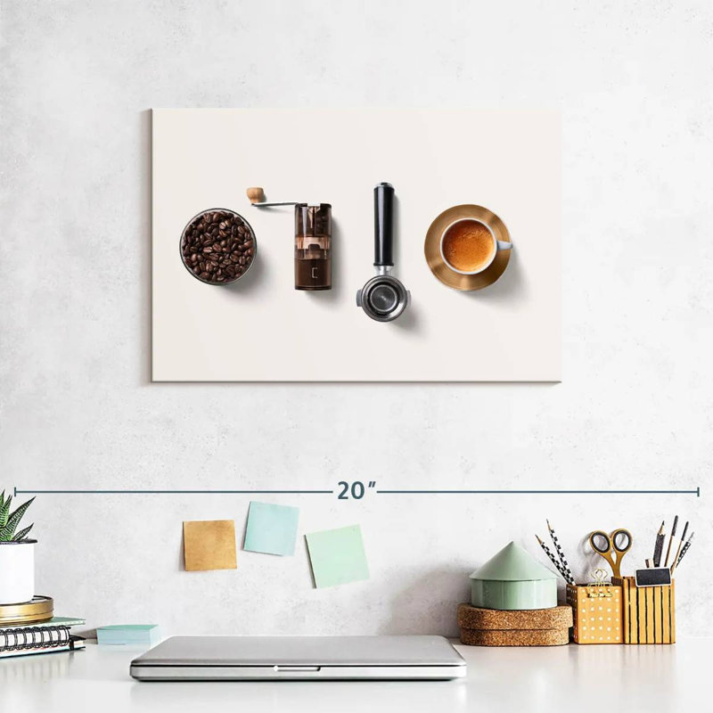 Yarlin Coffee Equipment Lineup, 8" H x 12" W