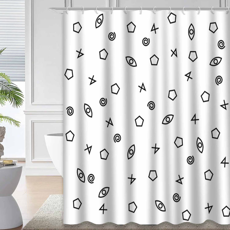Rideau de douche Bright Style Memphis Line, L 72 po x l 78 po