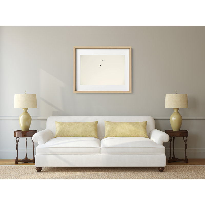 Birds Flying High Print by Joseph Regan, 26" H x 36" W x 0.75" D, Natural
