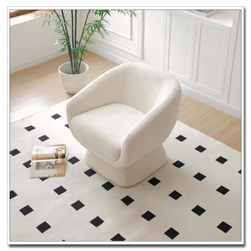 Chaise pivotante Boucle, structure en bois massif