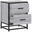 Armoire de chevet vidaXL Bois d'ingénierie, acier-804668620
