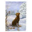 Drapeau de jardin à 2 côtés chocolat-labrador bonhomme de neige-16653154