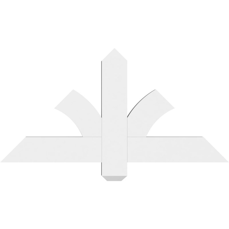 Support pour pignon en PVC Redmond, H 18 po x l 36 po (pas: 12/12), P 2 po x F 4 po