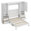 Lit escamotable Murphy avec placard, tiroirs et tablettes-1991649206-1991649207