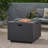 Alsacia Outdoor Concrete Propane Fire Pit Table-904926921