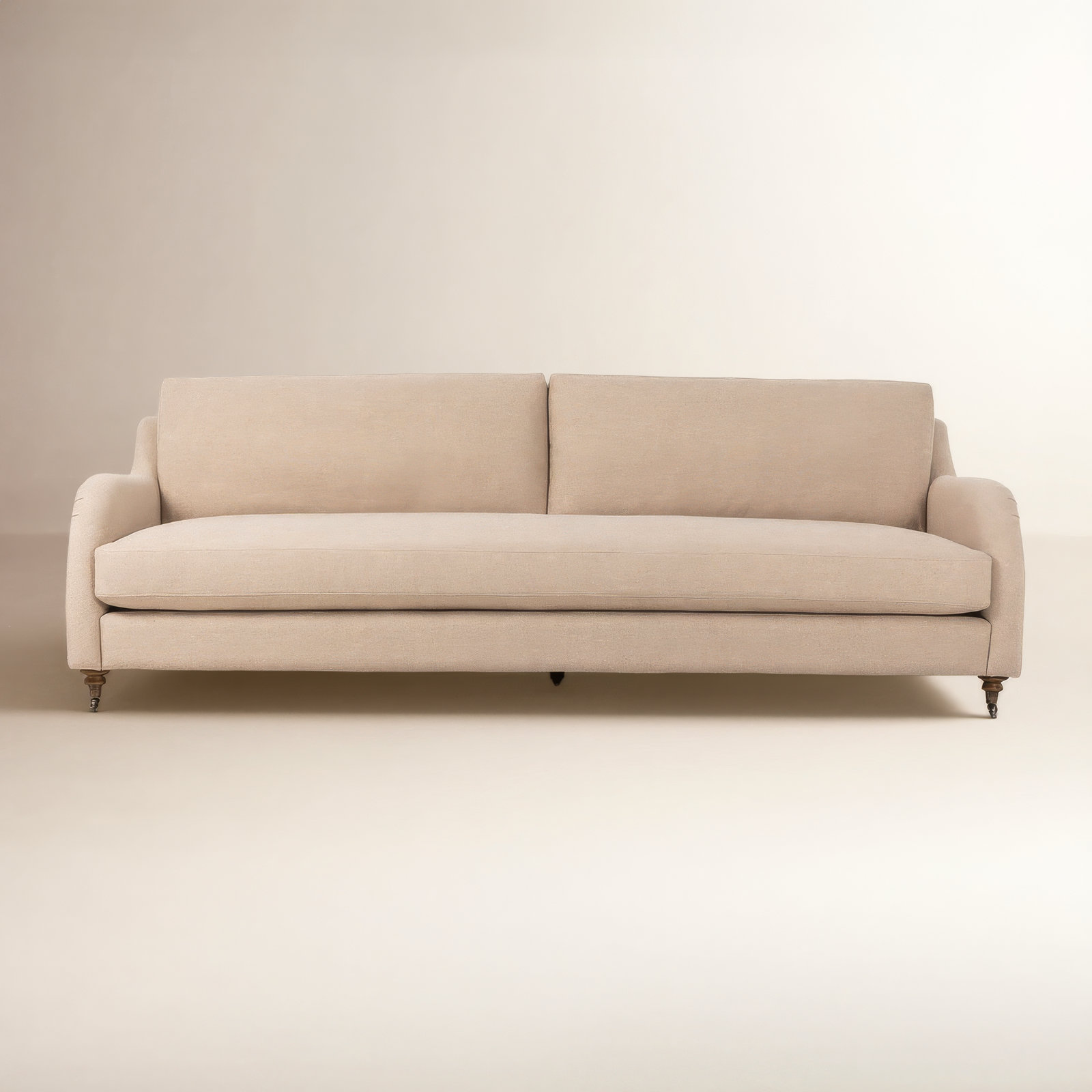Lynne 96'' Upholstered Sofa, Antwerp Taupe Linen Blend