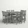Traditional Garden 9-Piece Nautical Trestle Bar Set