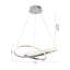 Lustre moderne à DEL en acrylique chromé-422930526