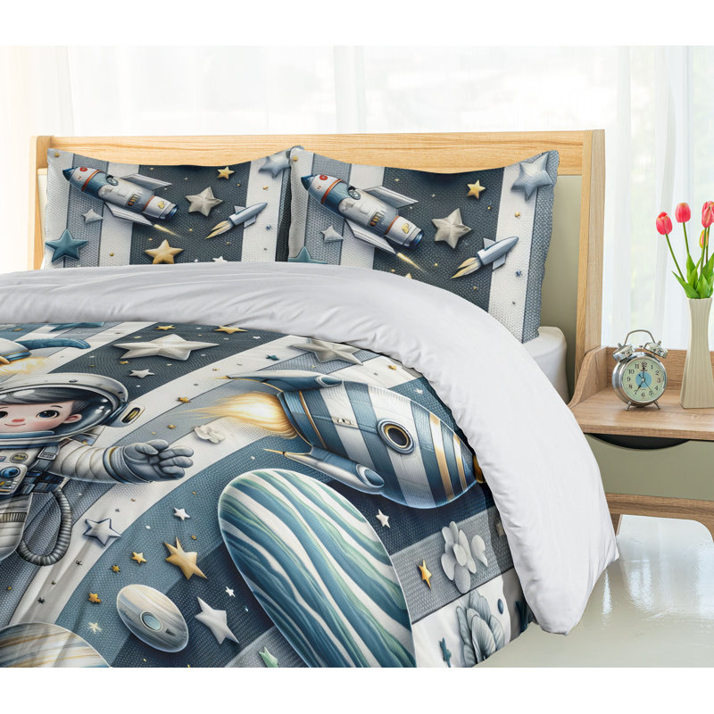 Striped Duvet Cover, Twin Duvet Cover + 1 Standard Sham
