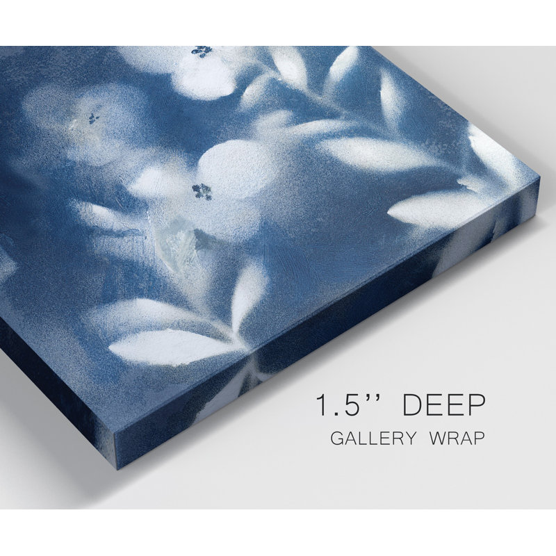 Nature's Indigo I - ensemble de 2 reproductions sur toiles tendues, H 32 po x l 64 po x P 1 po