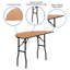 Wofford 48" Half-Round Wooden Folding Event Table