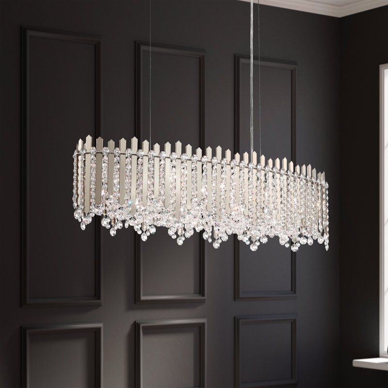 Chatter 12 - Light Pendant, Polished Stainless Steel, Czech, 120 V