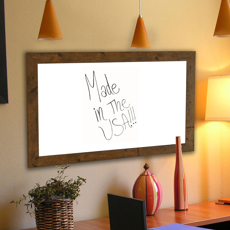 Tableau effaçable rustique, 18 x 36, Noyer clair