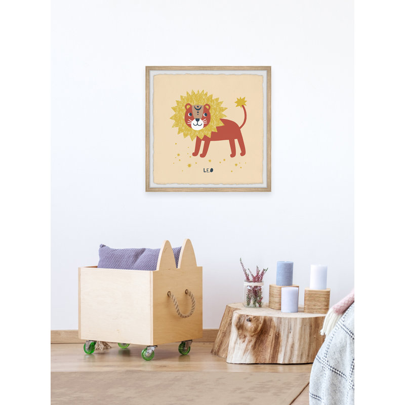 Leo - Single Picture Frame Print, 30cm H x 30cm W