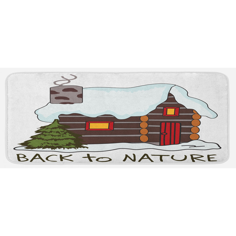 Tapis de cuisine log cabane