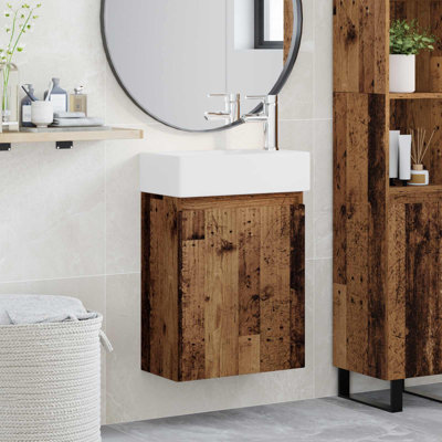 Single Bathroom Vanity with Ceramic Basin