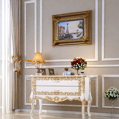 Neoclassical Porch Cabinet Accent Chest