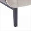 Fauteuil d'appoint rembourré en tissu de lin massif beige