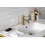Robinet pour salle de bain à poignée simple et un trou à fixation sur comptoir et bonde mécanique Kingston Brass Concord-40983133