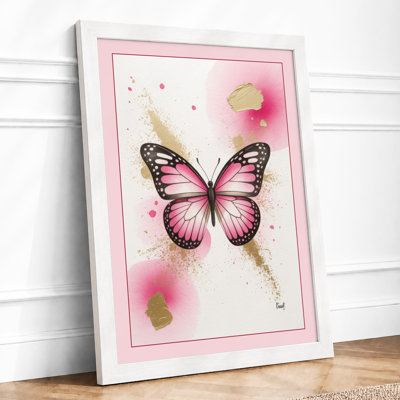Butterfly in Bloom Botanical - Framed Print