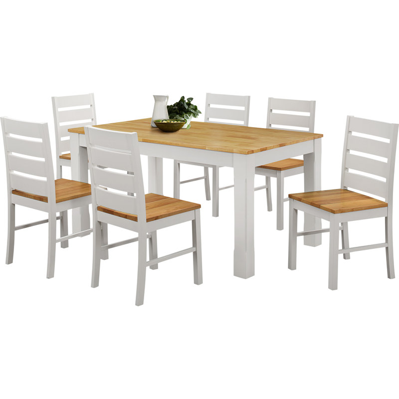 Persimmon 6 - Person Dining Set, Creamy White