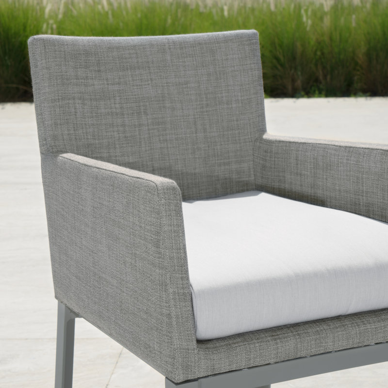 Santrez Premium All-Weather Wicker Outdoor Dining Armchair with Sunbrella® Cushion