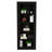 Bookcase, Vertical Design, Five Shelves -Black