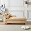Chaise longue de rangement rembourrée en tissu Kerry-107541683