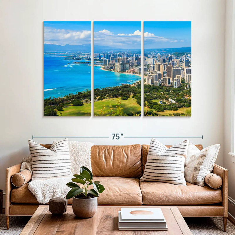 Rorry Honolulu Hotels, 42" H x 65" W