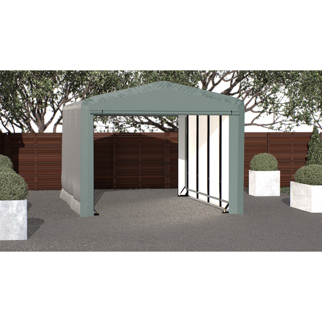 ShelterTube Wind and Snow-Load Rated Garage, 12x18x10 Green ShelterLogic