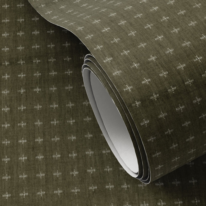 Abstract Terralon Wallpaper Roll by FH Art Studio, Olive I