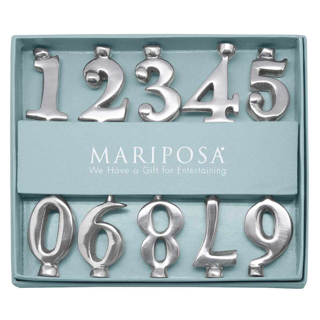 Mariposa Number Candle Holder Set Mariposa