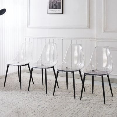 Ensemble de salle à manger 1 + 4,5 pièces, table de salle à manger Mid-Century pour 4 à 6 personnes avec plateau en bois aggloméré