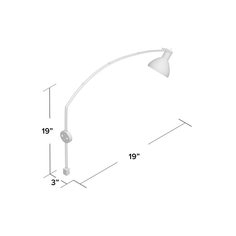 Ola 3'' Dimmable Frame Mount Picture Light, Satin Nickle