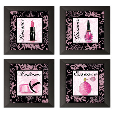 « tendance rose, maquillage de maquillage », ensemble d’impression