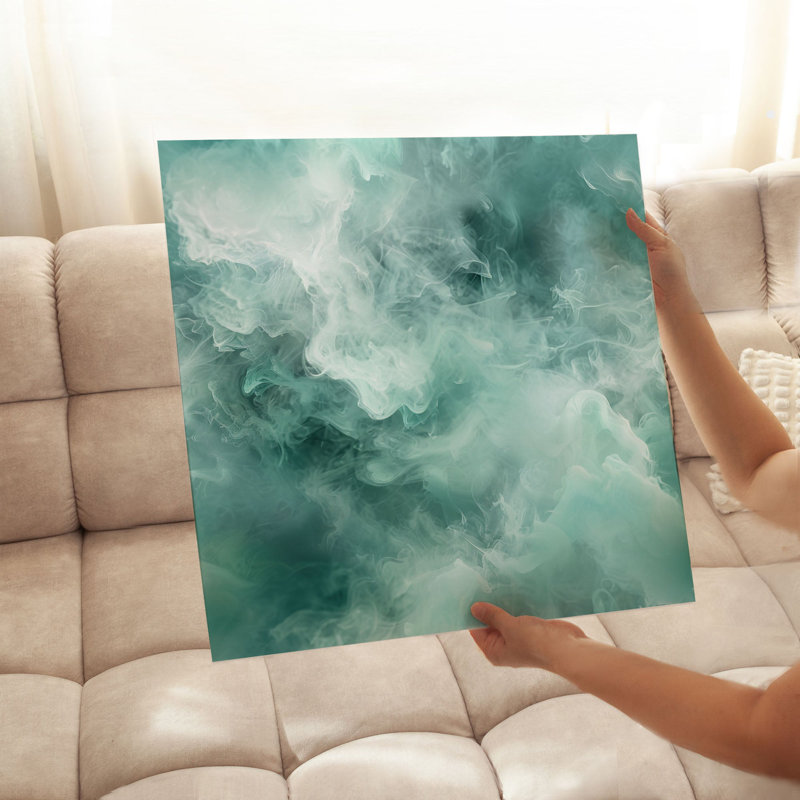 «Abstract Green Myst V», reproduction d'art moderne sans cadre