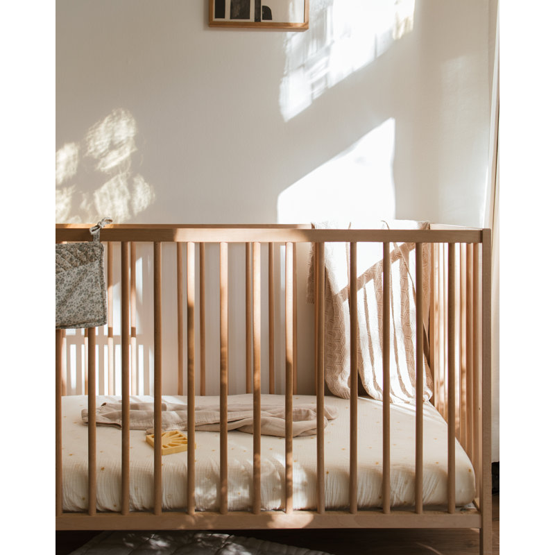 Extra Soft Muslin Crib Sheet, Bees