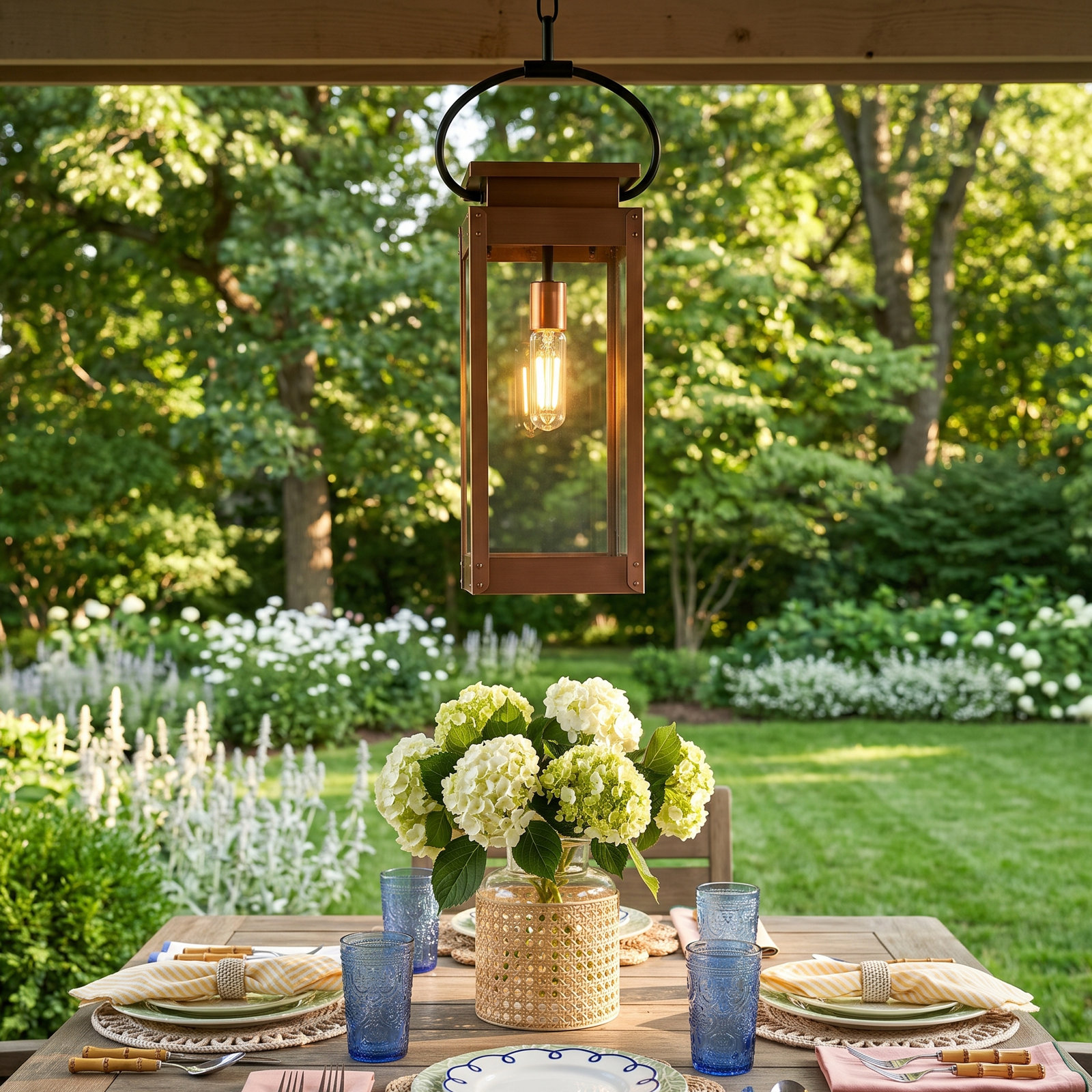Ginseng Outdoor Hanging Lantern